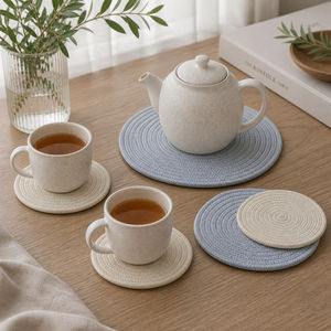 Table tea coaster Set Manufacturers made of cotton rope customised design